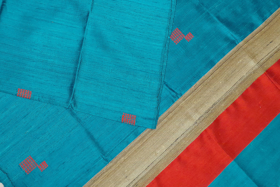 Handloom desi tussar pure silk dupatta