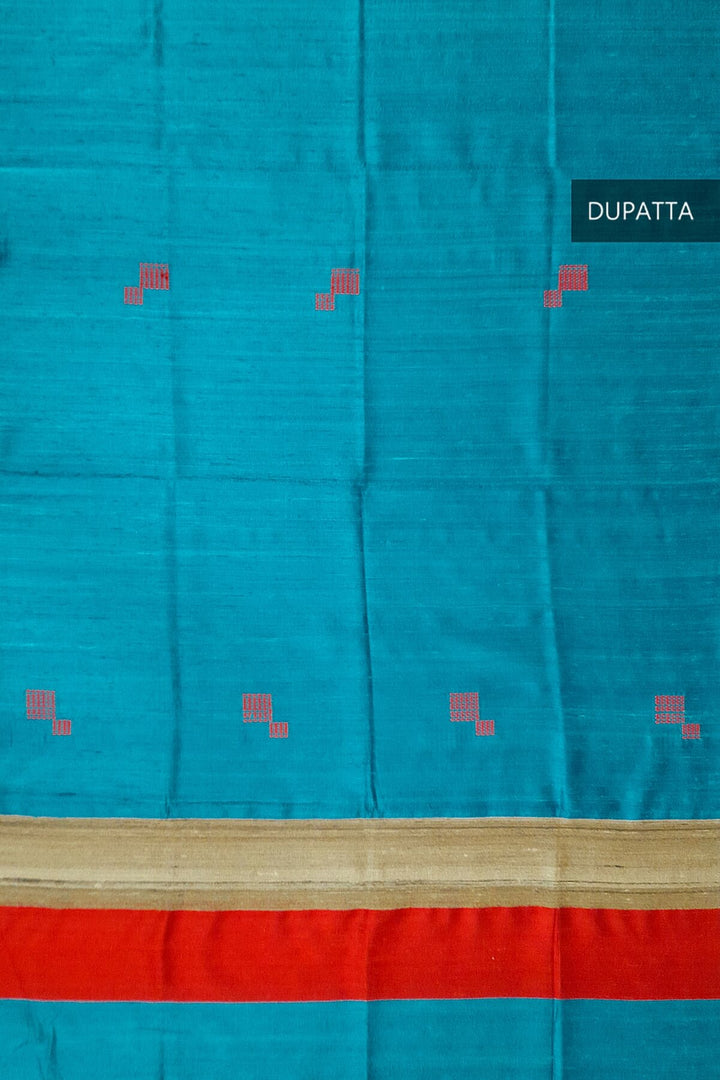 Handloom desi tussar pure silk dupatta