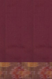 Handloom Uppada silk cotton saree in yellow  & brown