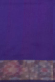 Handloom Uppada silk cotton saree in  Orange & Blue